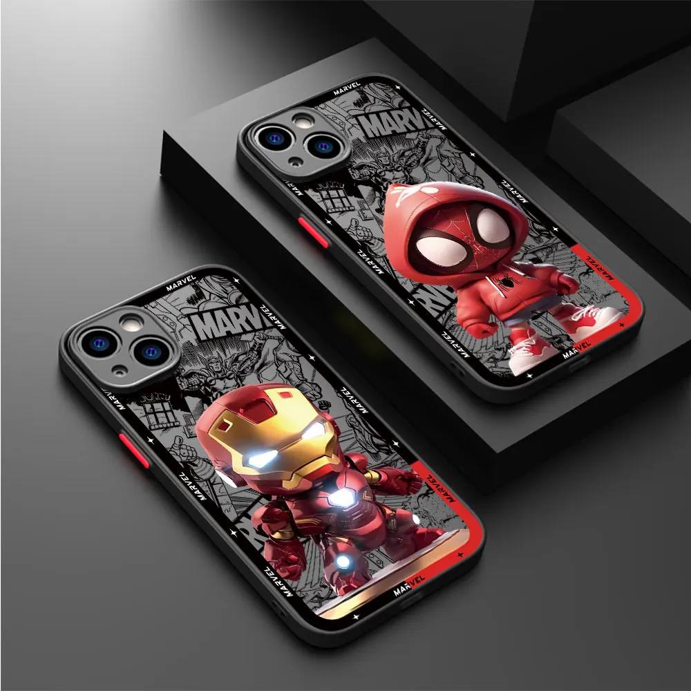 Marvel Iron man Sipiderman Case for Samsung Galaxy S24 Plus S10 Plus Note 20 Ultra S9 S22 Note 10 Plus S23 Ultra S21 Cover