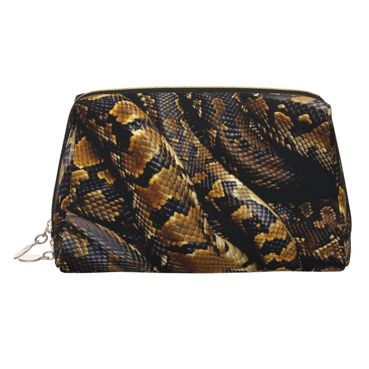 Snakes On A Train Women Cosmetic Bag Travel Makeup Organizer Pouch Toiletry Storage Dopp Kit Case