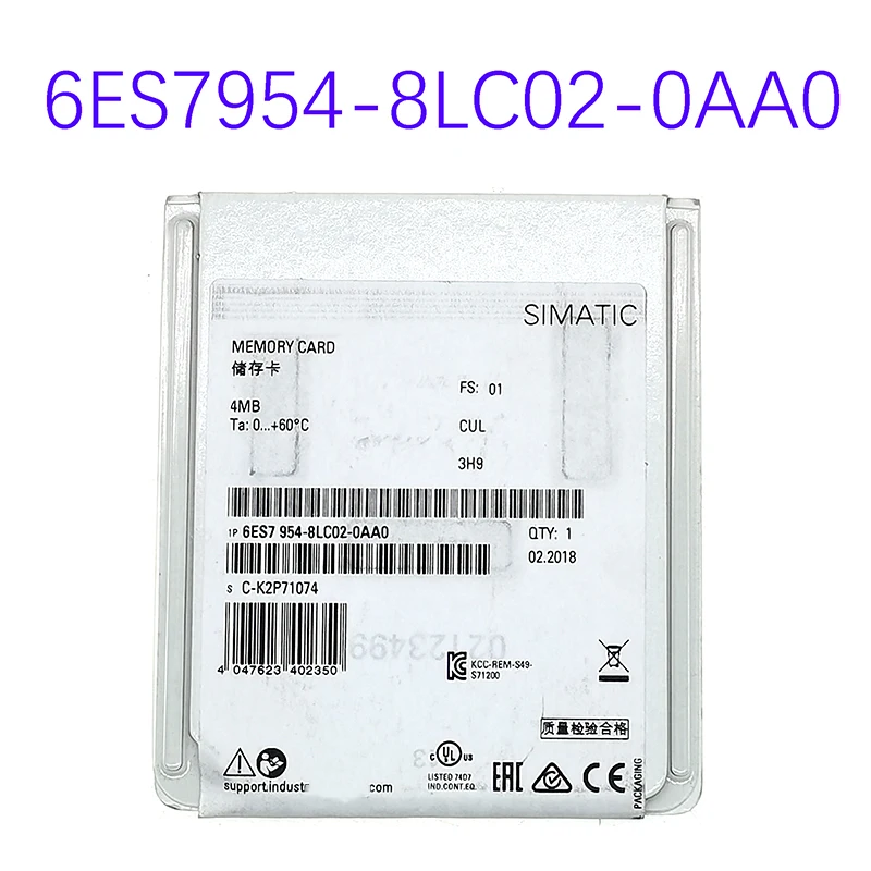 

New Original 6ES7954-8LC02-0AA0 S7-1200 PLC Memory Card/storage Card 4MB Spot