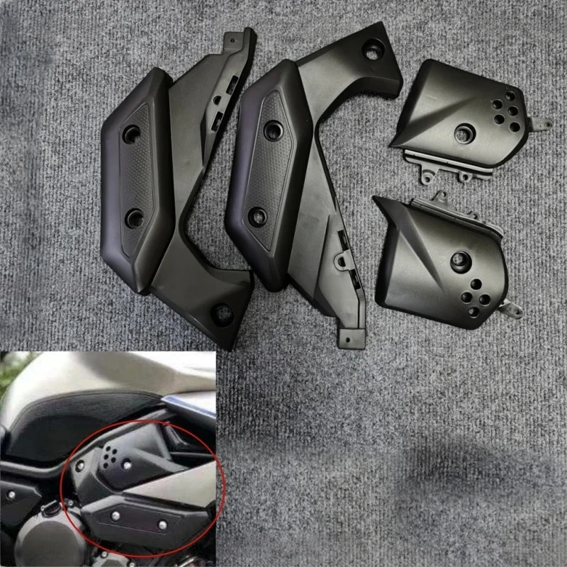 unpainted Black Motorcycle Right Left Side Panel Fairing Kit Frame Fit for Yamaha XJ6 XJ 6 2009 2010 2011 2012