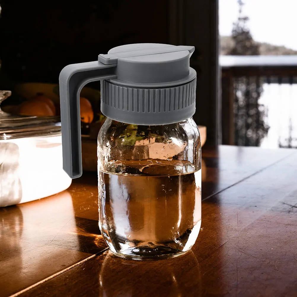

2Pcs Wide Mouth Mason Jar Lids Pour Spout Handle Replacement Covers Kitchen Camping Food Beverage Storage Gray Black