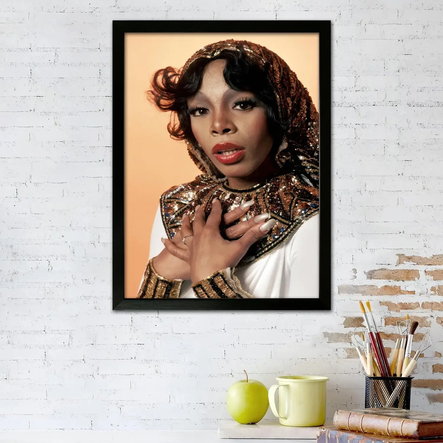 Donna Summer Canvas Art Poster and Wall Art, Picture Print, Modern Family Bedroom Decor, Posters,Decorative painting