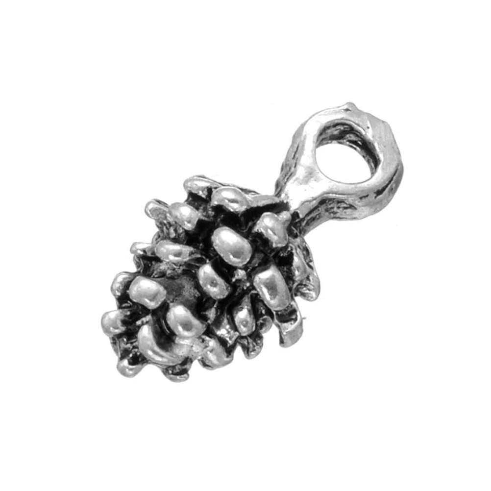 

150Pcs Alloy Pine Cone Pendant DIY Jewelry Making Accessories Silver Gold Necklace Bracelet Earrings Supplies