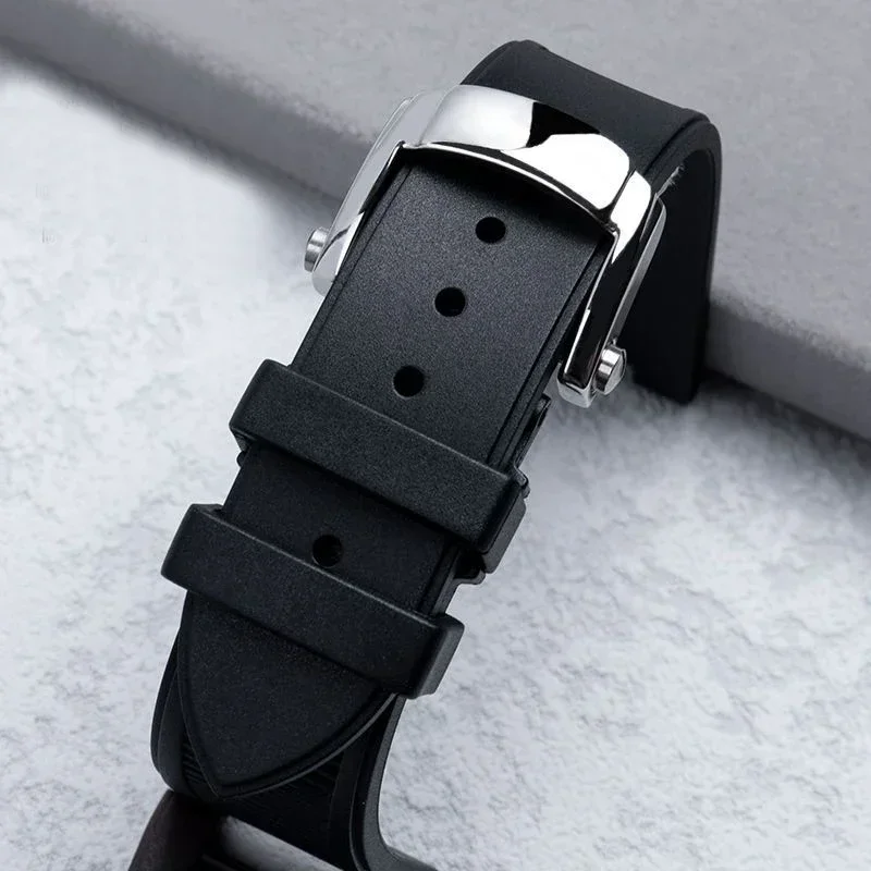 Correa de reloj de goma de silicona para PATEK PHILIPPE Nautilus 5711 5712g para interfaz especial de hombre 25*13mm correas de reloj impermeables