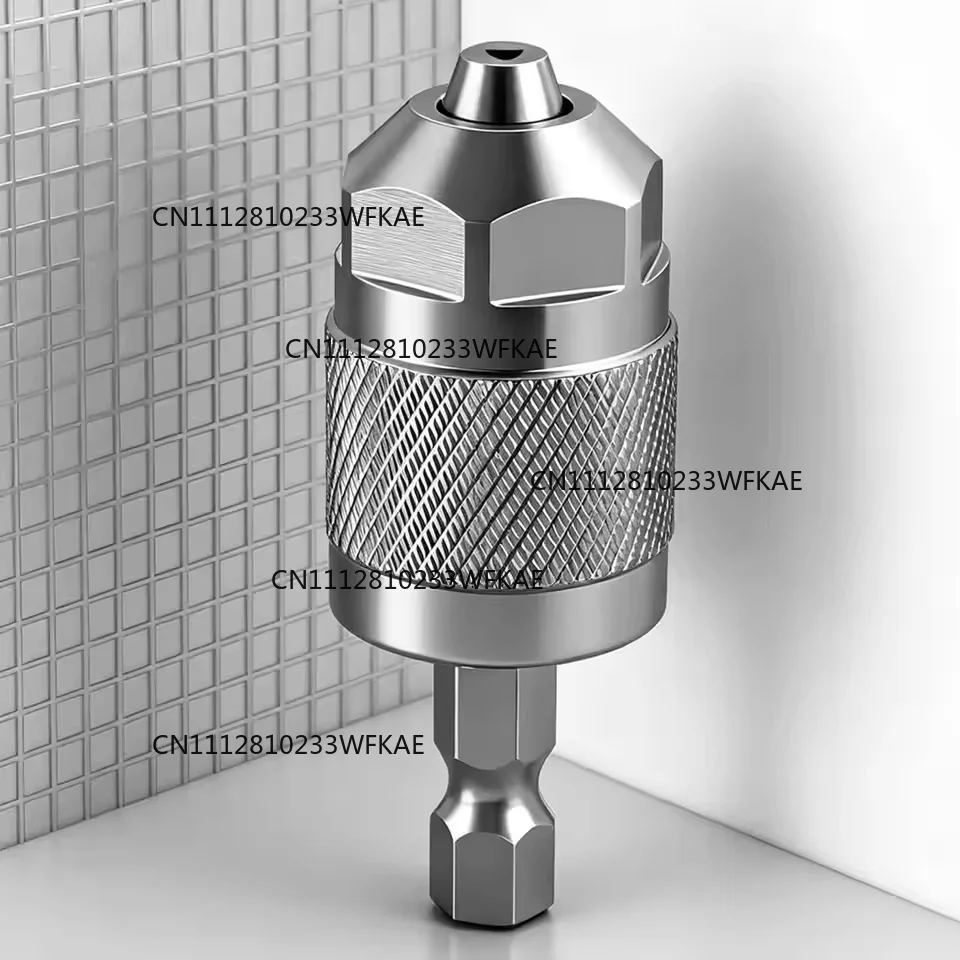Drill Chuck Adapter Quick Change Pneumatic Drill Chuck 3-Jaw Hex Shank Chuck Professional Converter Hex Shank for Woodworking