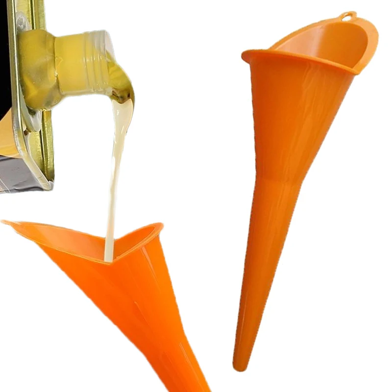 

1/2/4Pcs Gasoline Oil Fuel Filling Car Long Stem Funnel Anti-splash Plastic Funnel Motorcycle Refueling Tools Auto Accessories