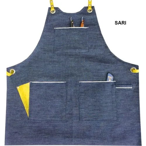 Medusa Forma Jeans Suspenders Chef Barista Cook Barber Tattoo Waiter Apron Yellow