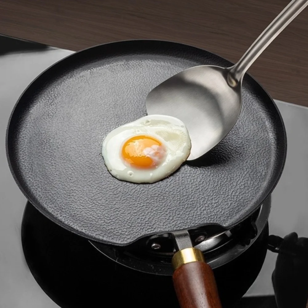 Induction Wok Nitrided Frying Pan For High Heat Searing Temperature Retention Easy To Clean Natural Non-stick Finish