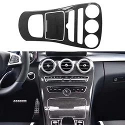 Real Dry Carbon Fiber Car Center Console Gear Panel Cover Trim For Mercedes C Class W205 GLC X253