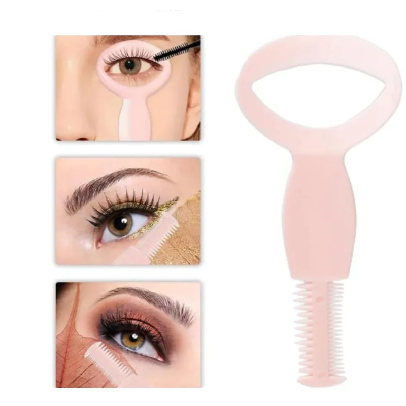 2/5/10PCS Double Brush Eyelash Card Eyeliner Tool with Comb & Tweezers for Eyelash Extensions Makeup Assistant Beauty Tool