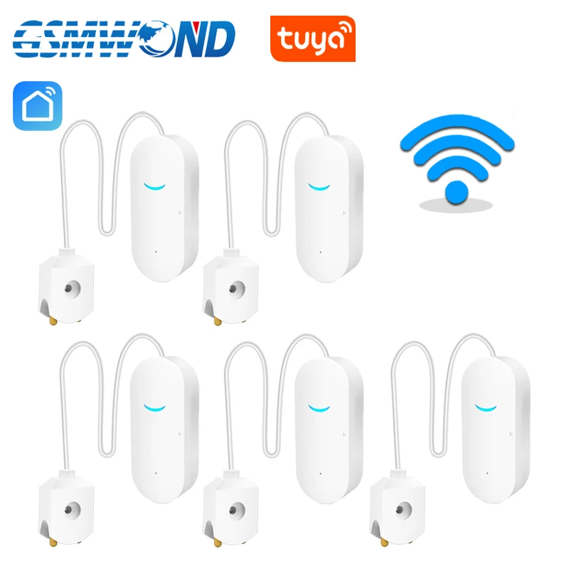 Tuya WiFi Water Leakage Detector Water Level Sensor Smart Home Flood Overflow Security Alarm System Work With Tuyasmart APP