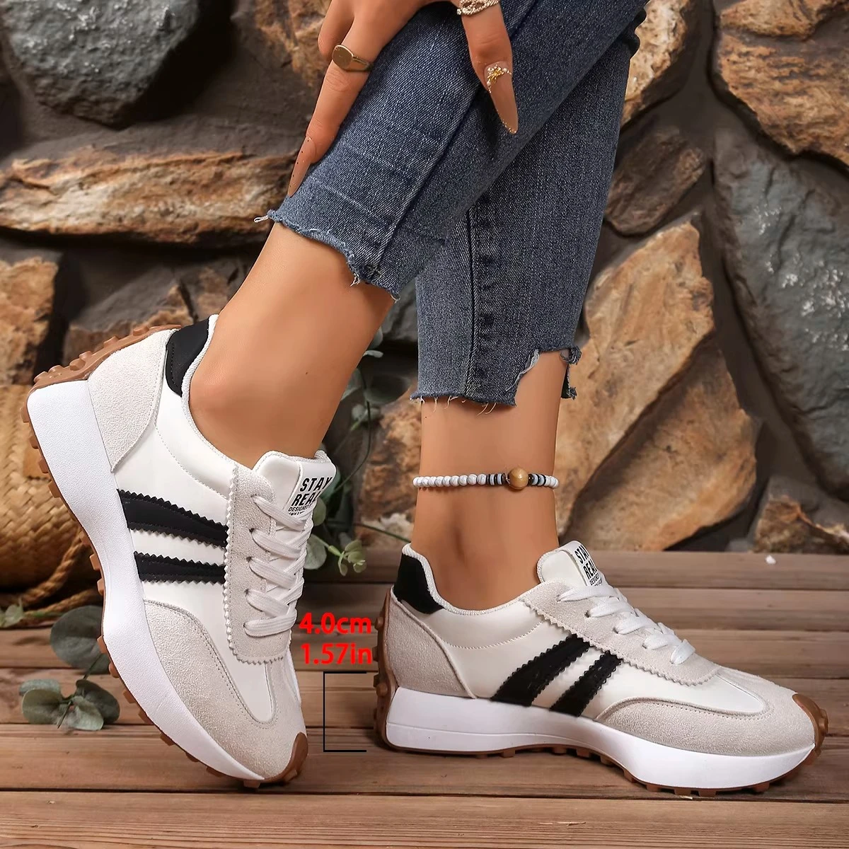 Womens Sneakers Mesh Breathable Walking Shoes Fashion Chunky Platform Sneakers Retro Jogging Footwear Ladies Casual Sports 2026 image 6
