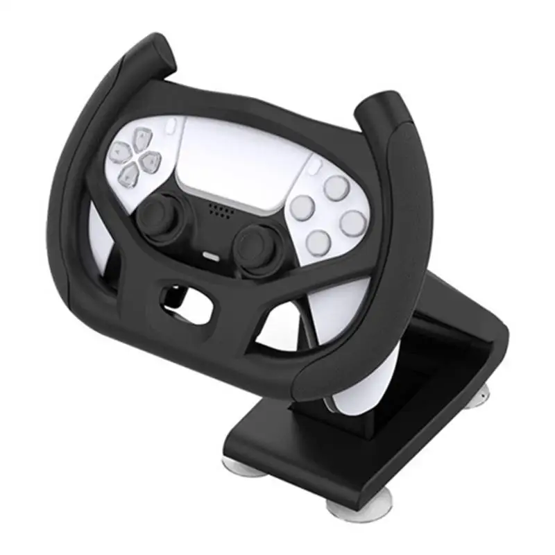 Gaming Steering Wheel Support Rack For Controllers Immersive Driving Game With Realistic Feel & Strong Sucker Attachment