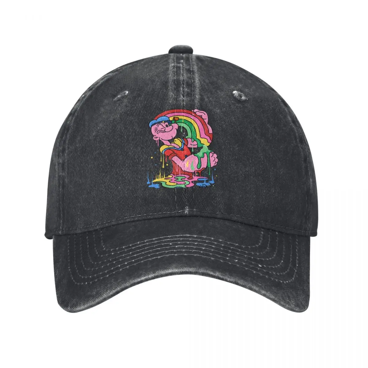 Summer Cap Sun Visor Rainbow Sailor Hip Hop Caps P-Popeyes Cowboy Hat Peaked Hats