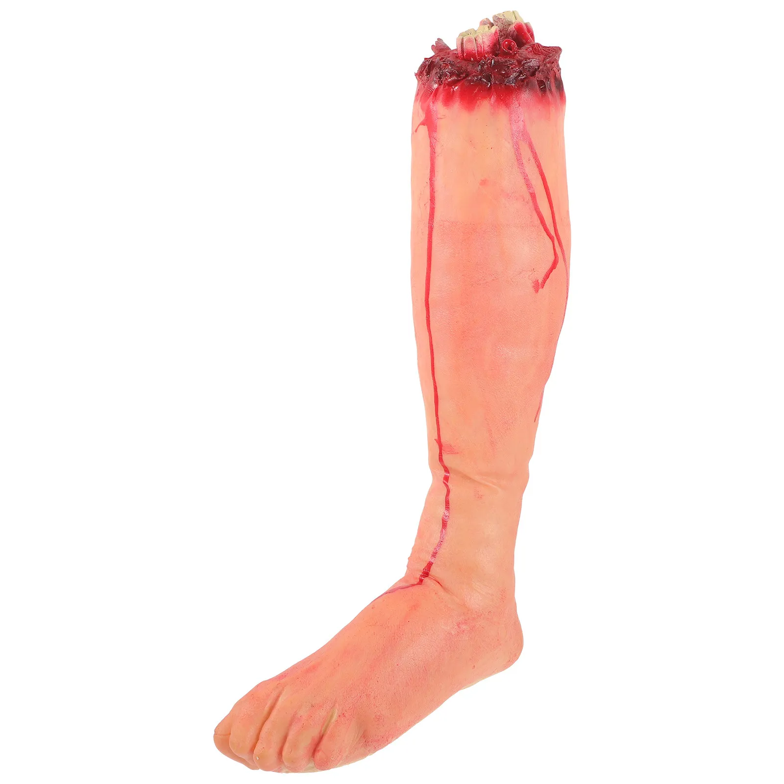 

Horror Themed Broken Leg Prop Made of Premium Rubber Lifelike Texture for Halloween Costume Parties Masquerade Carnival Blood