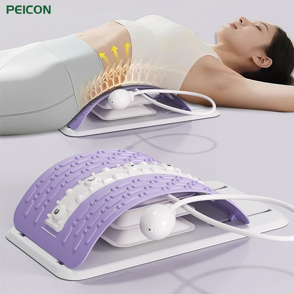 

Массажер для талии, регулируемая высота, массажер для поясничной поддержки, корректор осанки, облегчение боли, расслабляющий массажер для талии и позвоночника, спины