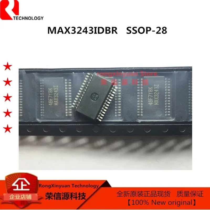 5 PCS MAX3243IDBR MAX3243I SSOP-28 MAX3243IDB MAX3243 3-V TO 5.5-V MULTICHANNELRS-232 LINE DRIVER/RECEIVER WITH 100% Neworiginal