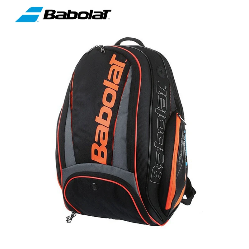 Pure Strike Babolat Tennis Backpack Fluorescent Orange Classic Stylish Tennis Racket Bag Women Men Badminton Tennis Shoulder Bag