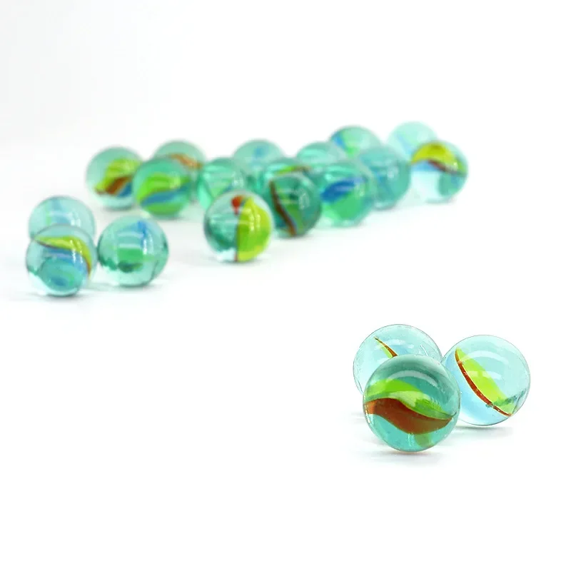 20 pçs mármores de vidro crianças bola de vidro 16mm mármores colorido jogo estresse pinball máquina creme contas vaso tanque de peixes decoração brinquedos