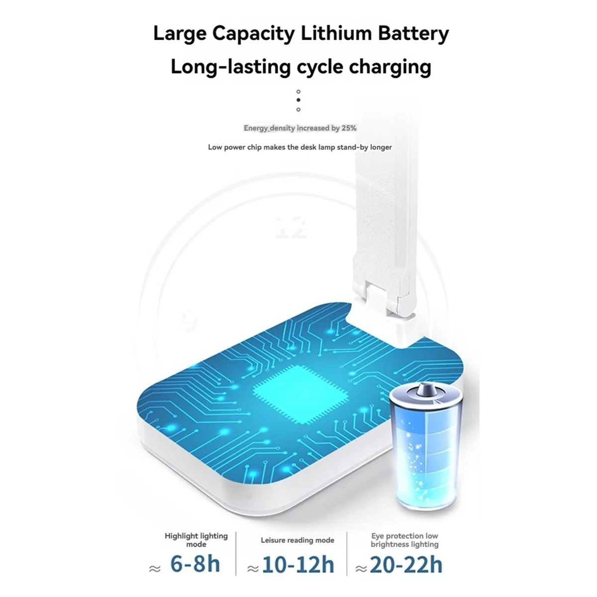A72P الوردي حماية العين مصباح مكتبي USB بطارية مزدوجة إمدادات الطاقة اللمس مصباح مكتبي قابل للطي