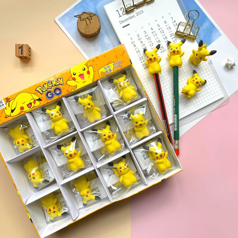 Pokemon gomma Cartoon Anime Figure Pikachu studente scuola forniture di cancelleria per bambino novità creativa gomme da cancellare giocattolo di