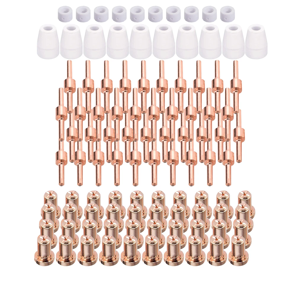 【Susemse】 100 pcs plasma cutter consumables for PT31 CUT-40/45/50 plasma cutter accessory kit nozzle electrode standard tip prot