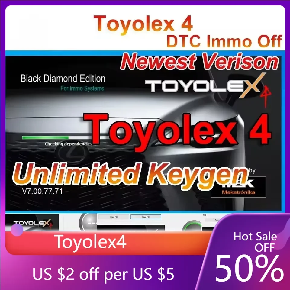 Toyolex 4 2025 Hot Sale Toyolex4 Unlimited Keygen For Lexus Denso Mascheramento DTC Funziona for Kess Ktag ECU Tuning Toyolex4