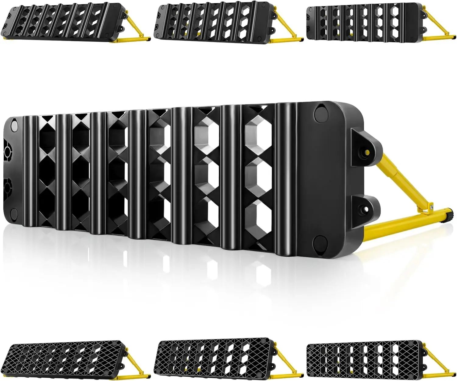

6-in-1 Soccer Rebounder Board, Dual Surface Training Equipment with 3 Adjustable Angles for Passing, Control & Reflex