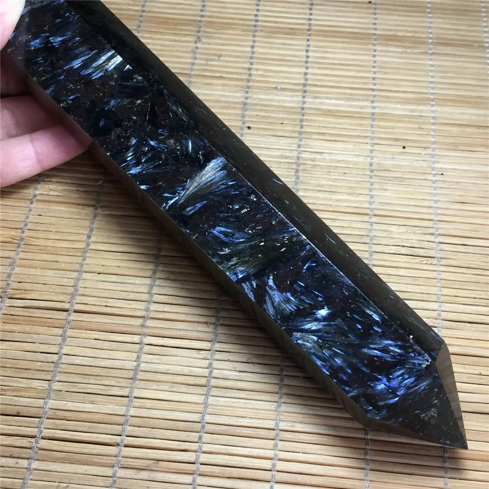 

Beautiful Natural Star Leaf Stone Fireworks Stone Crystal Wand Quartz Mineral Healing Spirit Energy Home Office Aquarium Decorat