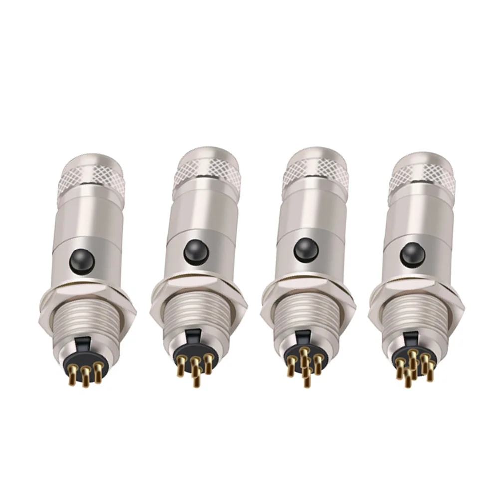 1set Mini XLR 3/4/5/6Pins Female Plug+Male Socket Small XLR Audio Microphone Connector MIC for Cable Soldering Straight