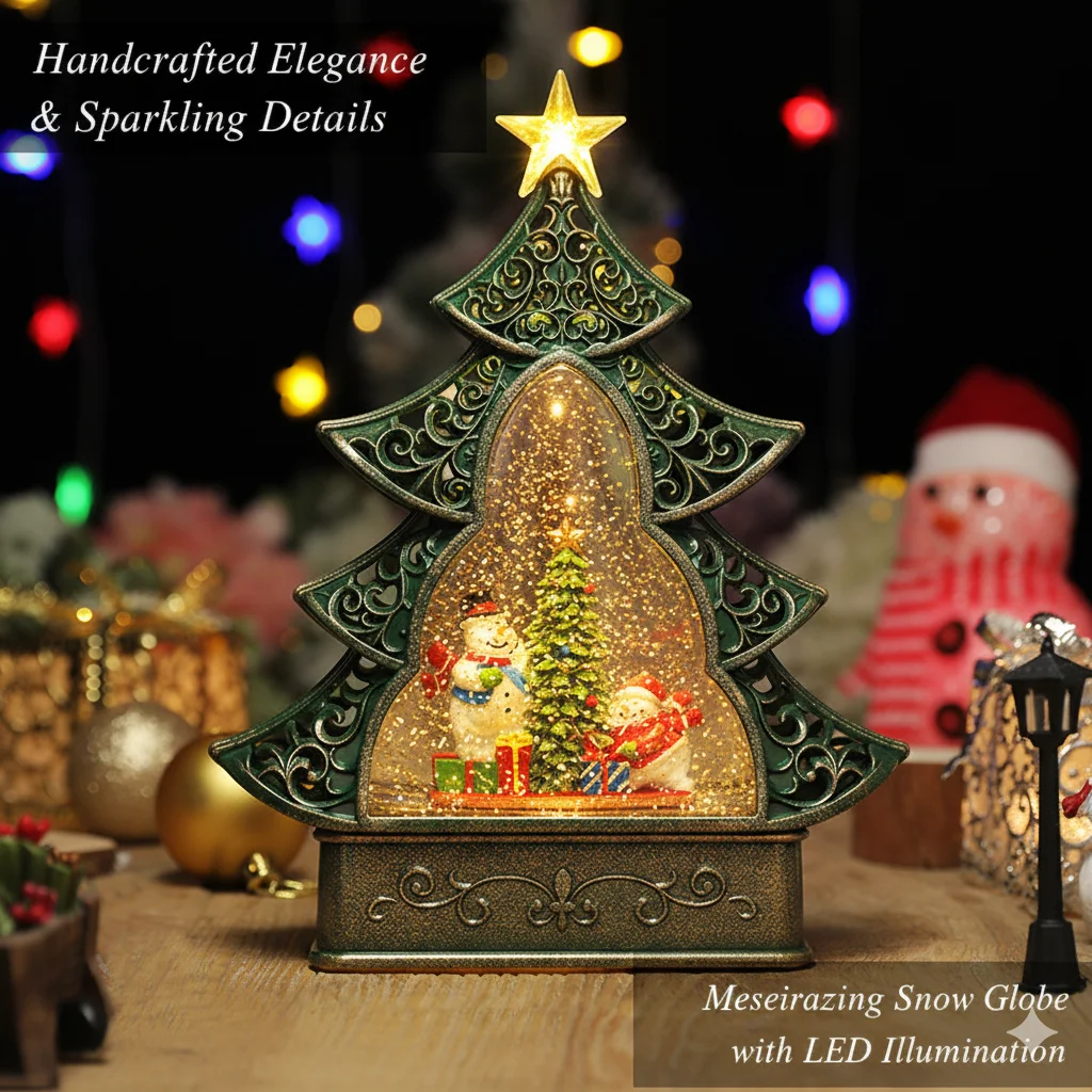 

Christmas LED Candle Light Tree Ornament Creative Luminous Tabletop Decoration Night Light For Home Holiday Gift Kids Room Decor