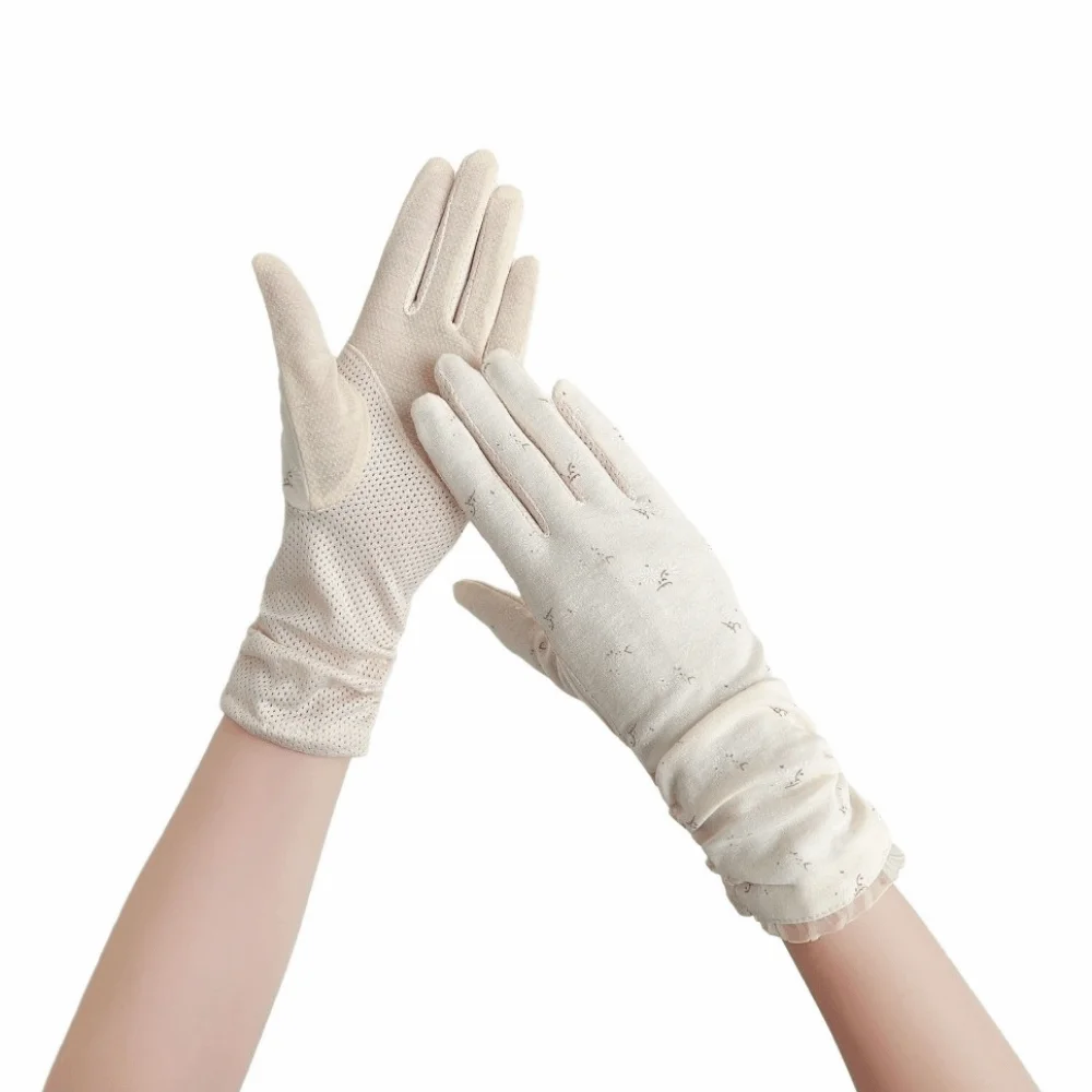 

Breathable Women's Summer Gloves Mid-length Sleeve Anti-UV Extended Sleeve Gloves Non-Slip Touch Screen Sun Protection Gloves