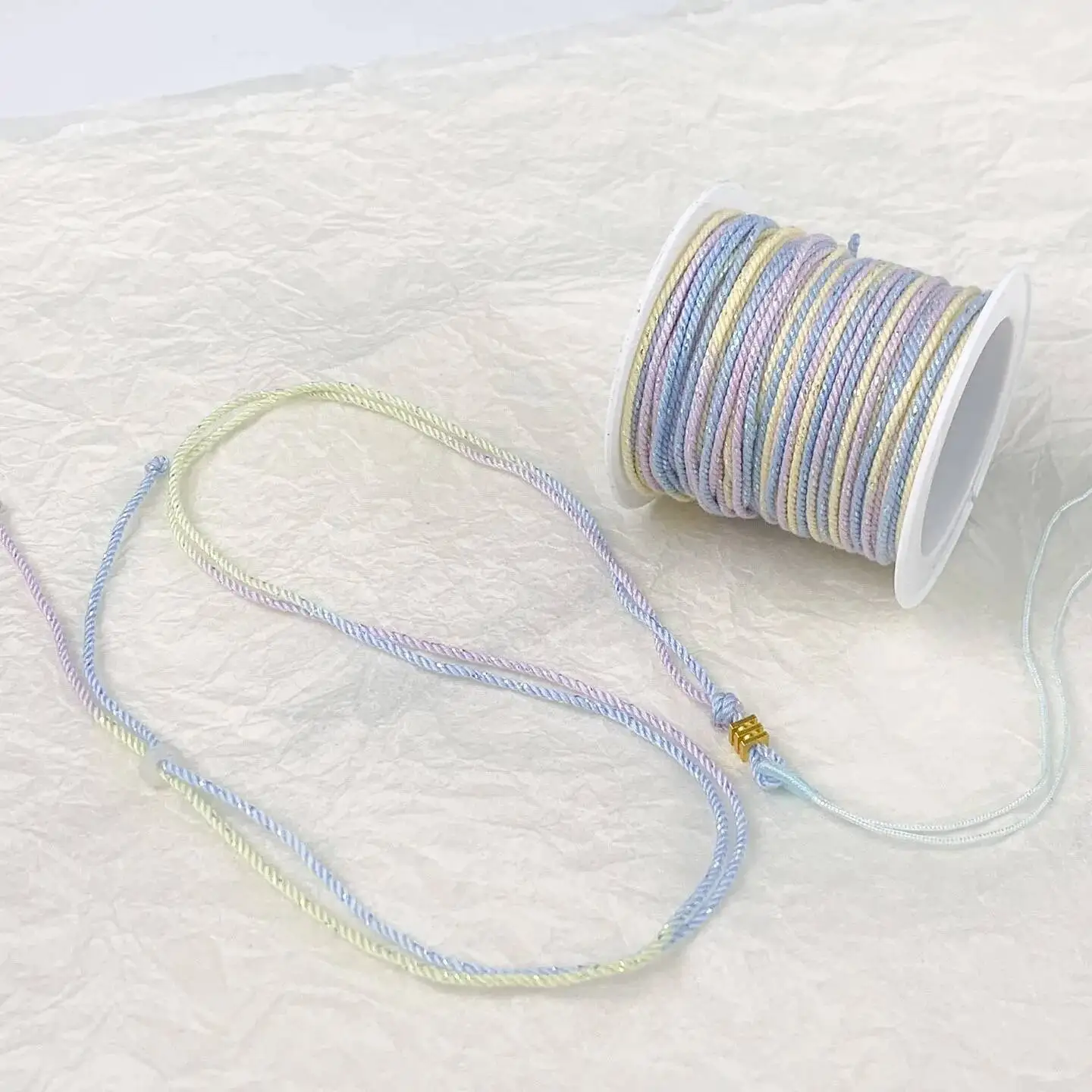 خيط القطن 1.5 مللي متر 8 متر قطعة حبل القطن مصبوغ حالمة تألق السماء المرصعة بالنجوم المنسوجة حبل جديد النمط الصيني لعبة ثقافية الموضوع