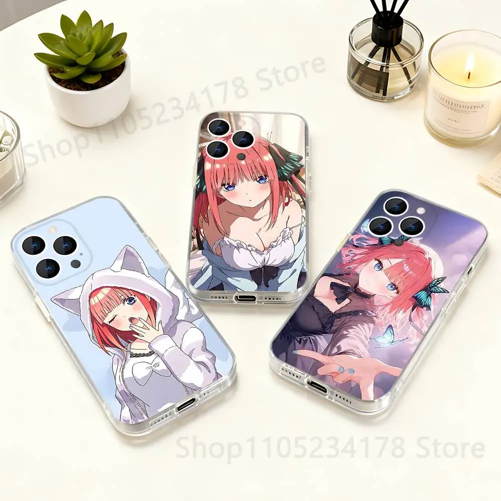 

Phone Case For iPhone 17,16,15,14,13,12,11 Pro,Max,Plus,X,XS,XR,SE4,E Mini Nino Anime N-Nakano Clear Cover