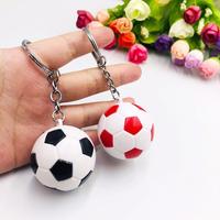 Football Key Chain Three dimensional Football Key Holder Souvenir Gifts Mini Soccer Key Pendant Sports Ornament for