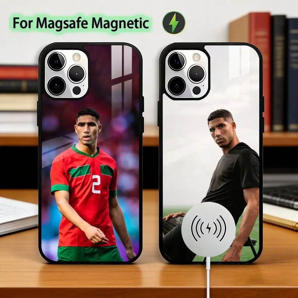 

Achraf Hakimi F-Football Player Phone Case For iPhone17,16,15,14,13,12,11 Plus,Pro Magnetic with Magsafe Wireless Charging