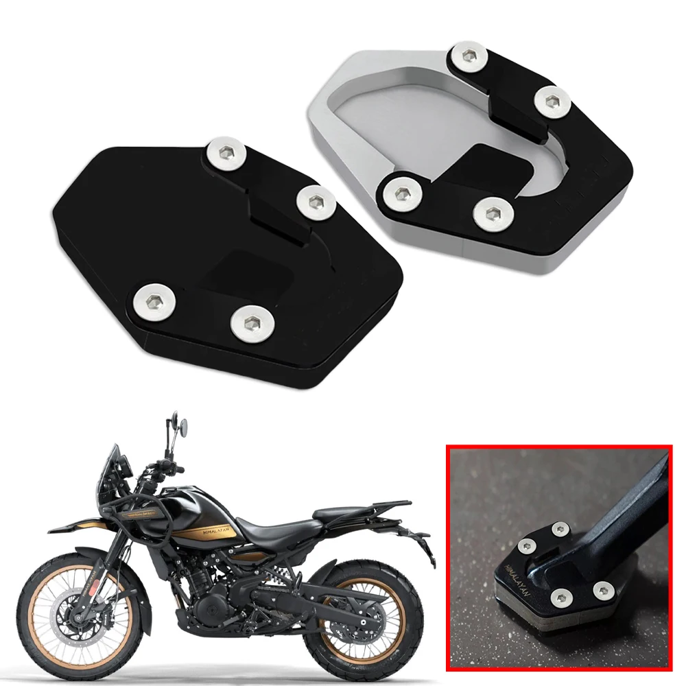 Motorcycle CNC Enlarged Bracket Extension Plate Pad Foot Side Bracket Fit For Himalaya 450 HIMALAYAN 450 2024 2025 Accessories