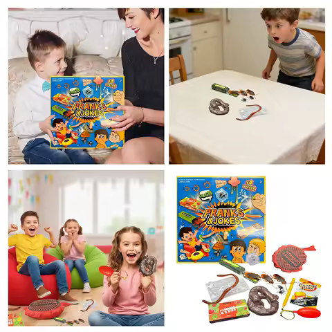 14 Pieces Kit Funny Practical Jokes Games For Kids Adults Funny Gadgets Stuff Tricks Men Friends Fast Shipping