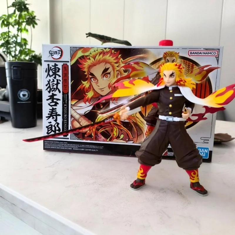 

Фигурка Bandai Rise Standard Demon Slayer Kimetsu No Yaiba Rengoku Kyoujurou в сборе, мультяшная аниме фигурка, модель игрушки