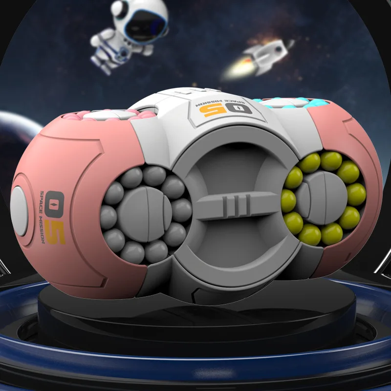 八面回転フィンガーマジックビーンズスピンジャイロ抗ストレス指先キューブビーズ減圧パズルゲームクリスマスギフト