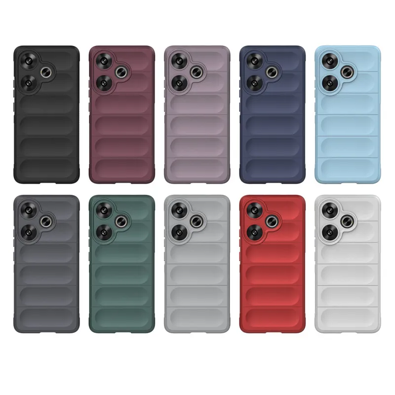 For Xiaomi Poco F6 Case For Xiaomi Poco F6 F6 Pro Cover Skin-Friendy Silicone Luxury TPU Shockproof Protective Phone Back Cover