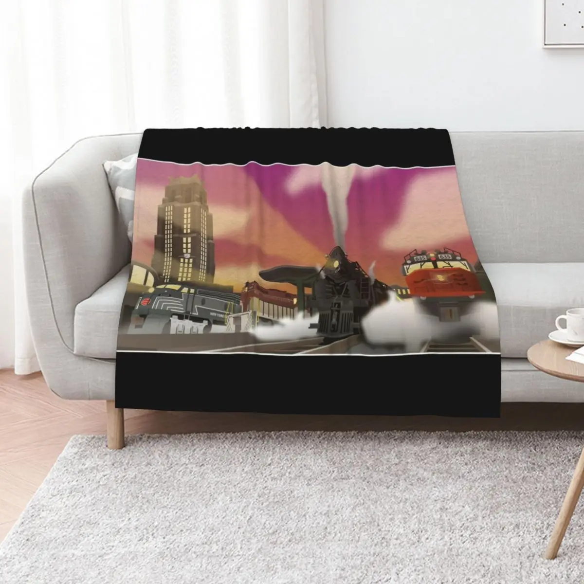 Terminal's Twilight Remastered Throw Blanket Comforter Flannel Fabric Sofas blankets and throws Decorative Sofas Furry Blankets