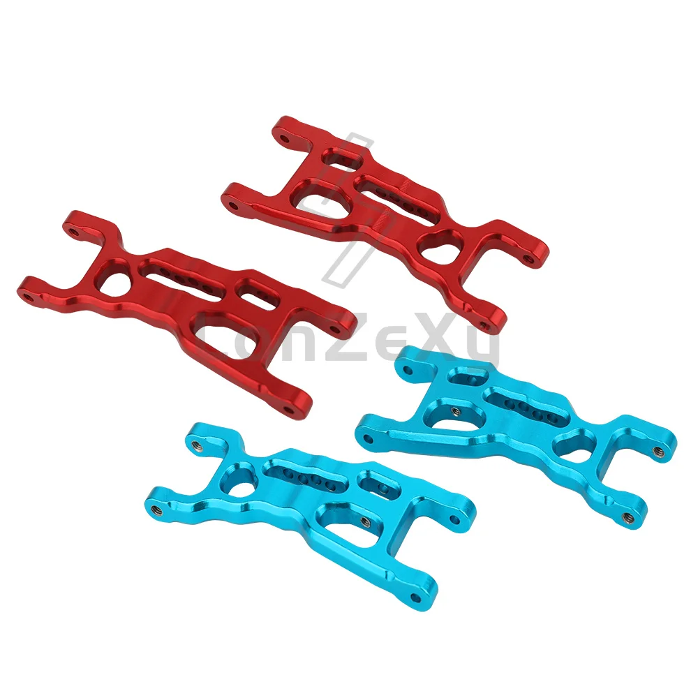 CNC Aluminum Front Lower A‑Arm Pair For LOSI 1/18 Mini‑T 2.0 2WD RC Car Upgrade Part,Black Red Blue Optional 20.1g
