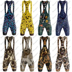 Cane New Cycling bavaglini pantaloncini Mountain Bike traspirante uomo donna Gel imbottito collant bici Triathlon sport all'aria aperta pantaloncini da bicicletta