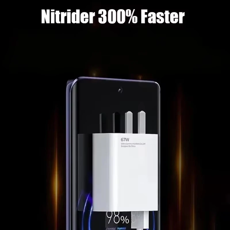 شاحن أصلي 67 واط، EU/US، شحن فائق السرعة، كابل USB Type-C، مناسب لأجهزة Redmi Note Pro وMi 13 Lite وK60 وK60E وK50 وCIVI 3 و2 - 3