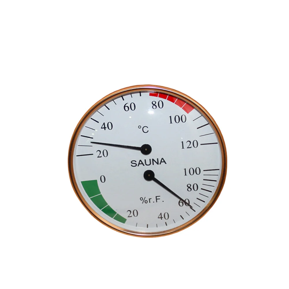 

High Precision Thermometer Sauna Thermometer Hot Challenge Accurate Humidity Data Arched Glass Face Humidity Measurement Range