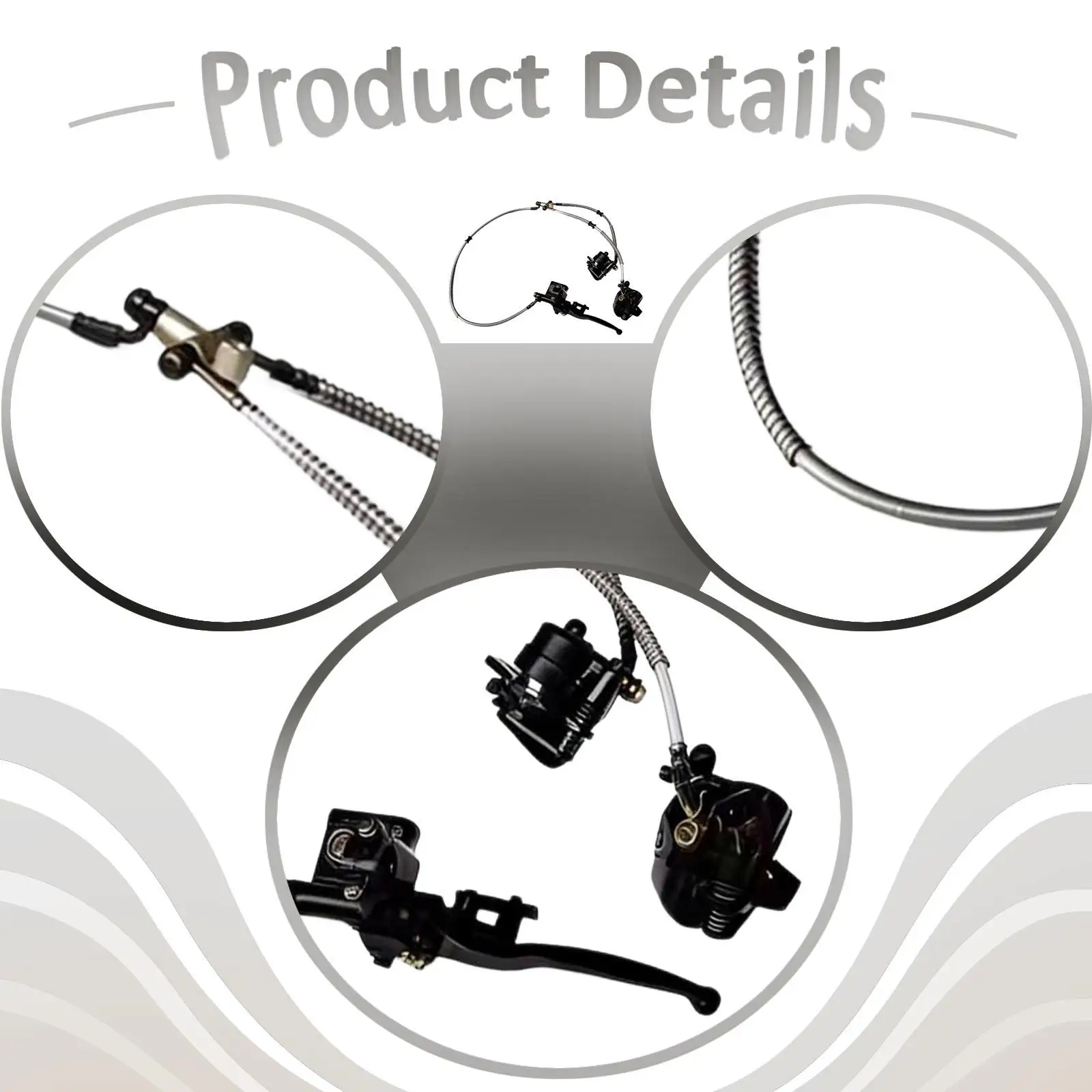 

Heavy Duty Go Kart Front Brake Caliper Master Cylinder Kit Metal Assembly for ATV UTV Quad Golf Cart Accessories