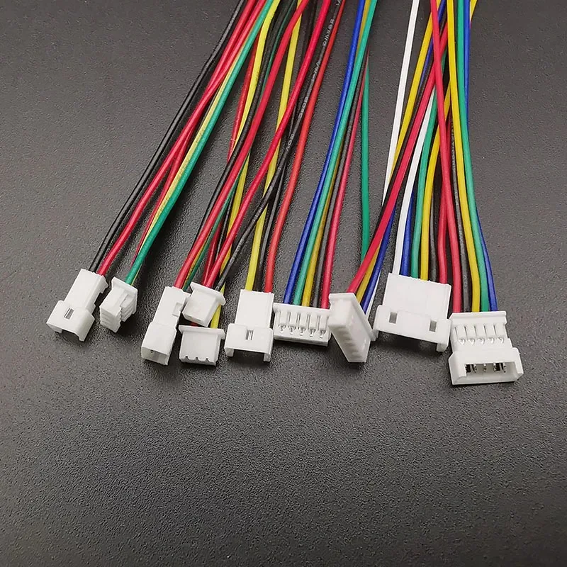 5/10Pairs Micro JST 1.25MM 2P 3P 4P 5P 6 Pin Male Female Plug Jack Terminal Cable Connector 1.25mm Pitch Electronic Wire 150mm