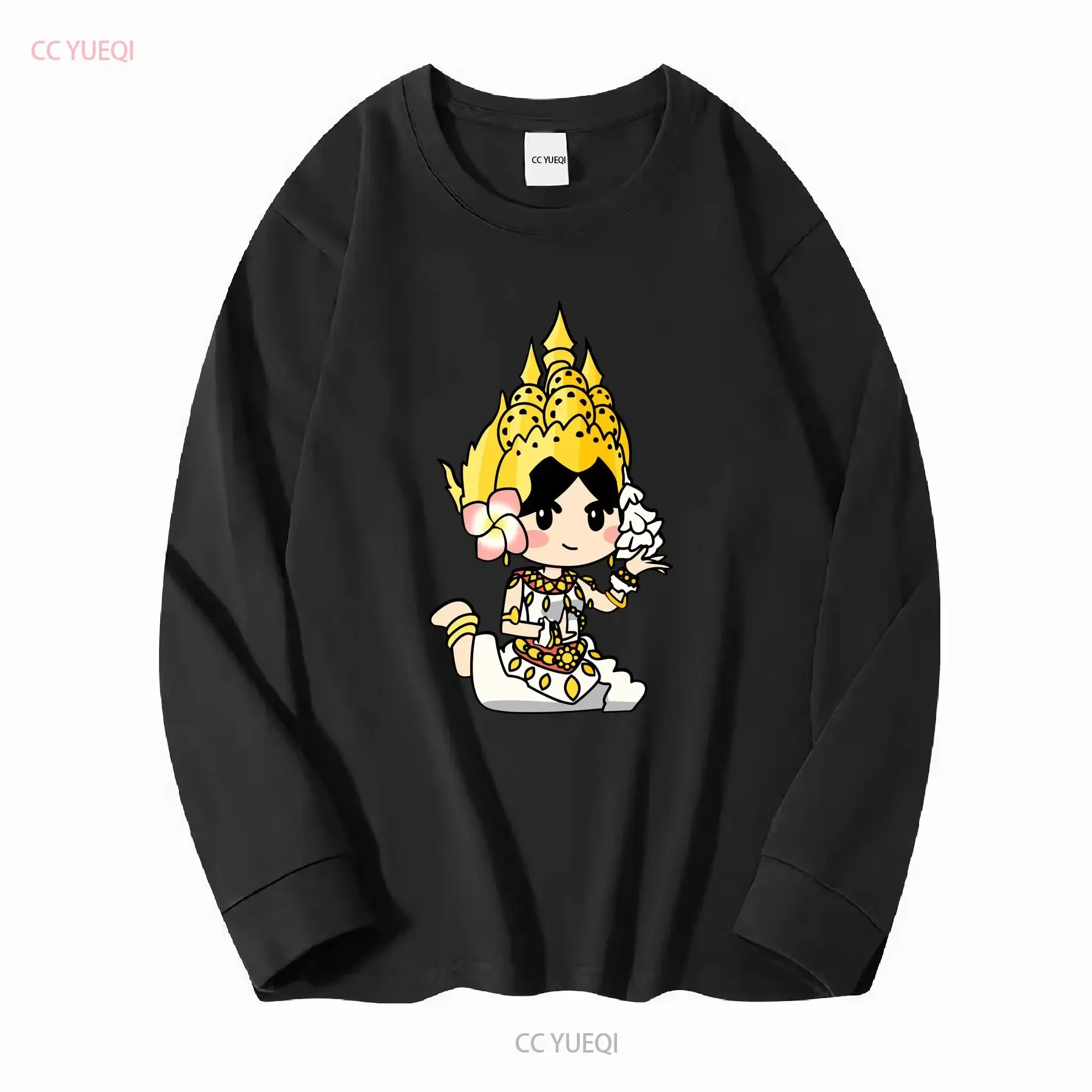 New Limited Adorable Cambodian Khmer Thai and Lao Apsara Beauty T Shirt vintage Washed Stretched Casual Unisex view 2
