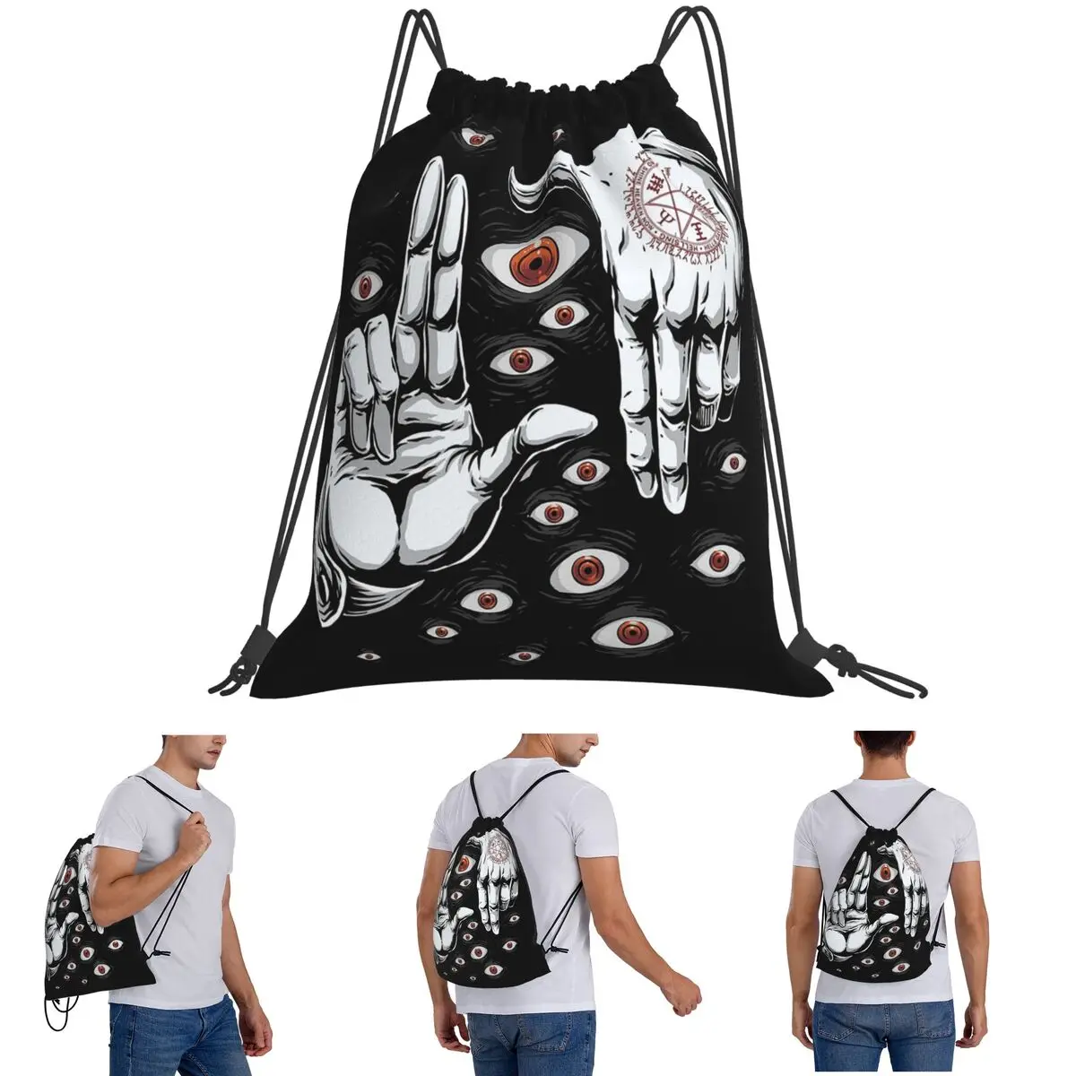 

Рюкзаки Alucard Hellsing Manga, многофункциональные портативные сумки на шнурке, спортивная сумка, сумки для книг для путешествий, студентов